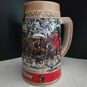 Budweiser Beer Stein Mug Series C from 1987 Clydesdales Horses